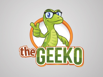 Gecko Mascot Logo