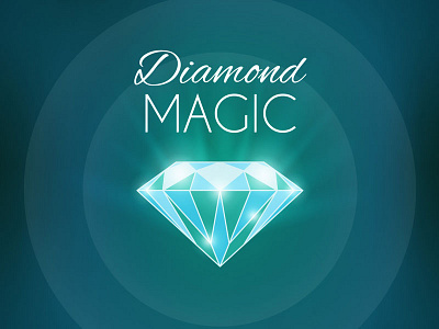 Diamond Magic blue design diamond elegant free freepik gem green jewel luxury vector