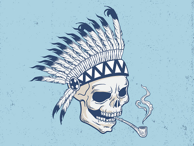 Indian Skull Illustration