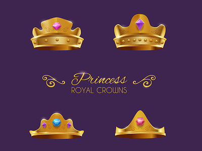 Royal Crowns Collection crown crowns freepik gold golden jewelry luxury power queen royalty vector
