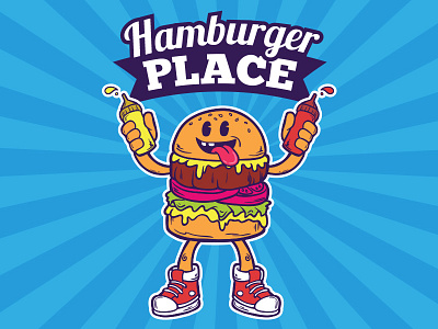 Hamburger Menu Template burger cafe cartoon cute fastfood freepik hamburger logo mascot menu restaurant