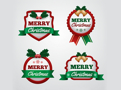 Free Christmas Badges Collection