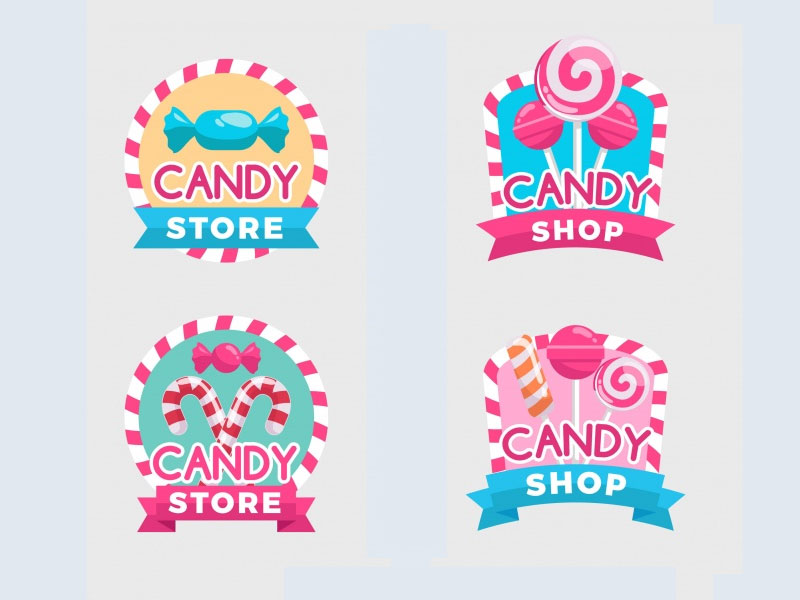 Candy Shop Badges Collection by Horacio Velozo on Dribbble