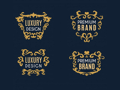 Ornamental Badges Collection classic decorative design floral freepik luxury ornamentation ornaments premium set vector vintage