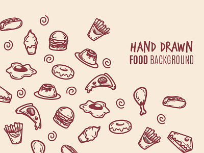 Hand Drawn Food Background