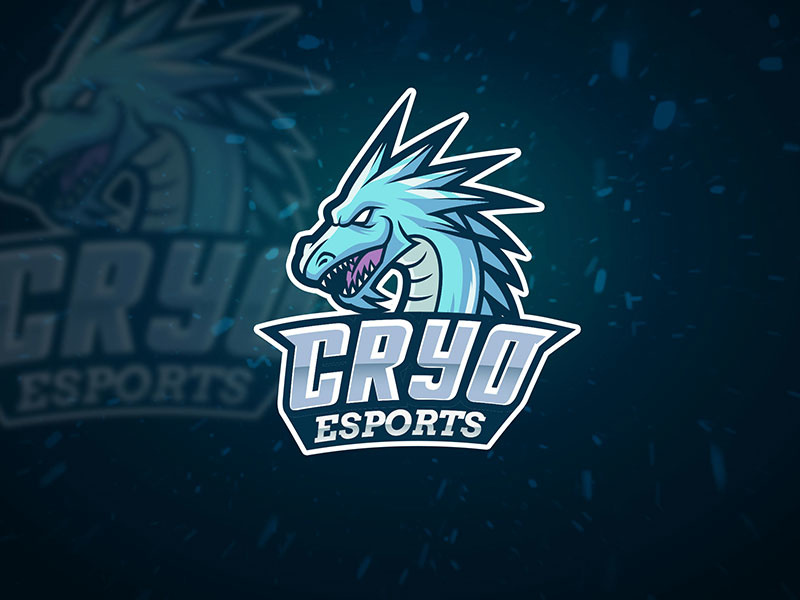Ice Dragon Esport Team Logo team cold freeze sport esport monster beast wild logo dragon ice