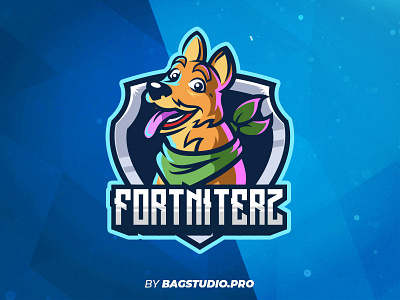 Bonesy Fornite Esport Logo animal bonesy dog emblem esport fortnite gamer gaming logo mascot sport