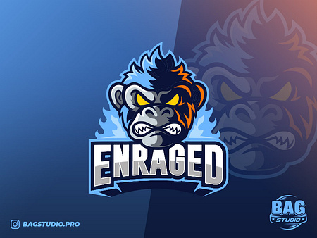 Angry Monkey Esport Logo by Horacio Velozo on Dribbble