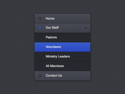 Nav Idea for Church Website