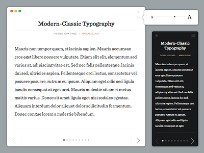 Modern Reader minimalistic modern product reader reading simple simplistic software typography yosemite