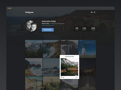 Instagram Web Redesign