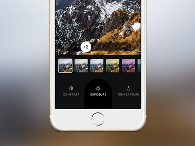 Photography App UI app edit free freebie interface ios iphone iphone 6 modern photos ui