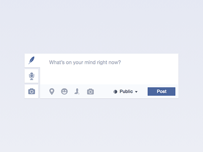 Facebook Status Redesigned clean comment facebook interface modern post product redesign rethink status ui