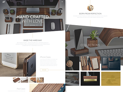 Grovemade Website Redesign clean concept craft grovemade interface modern redesign ui webdesign website white space wood