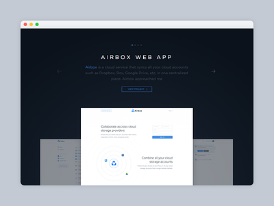 Airbox *Coming Soon* airbox app box cloud coming soon dropbox project web web app web design