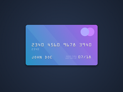 Credit Card Icon card checkout colors credit card finance gradient icon illustration realistic wallet
