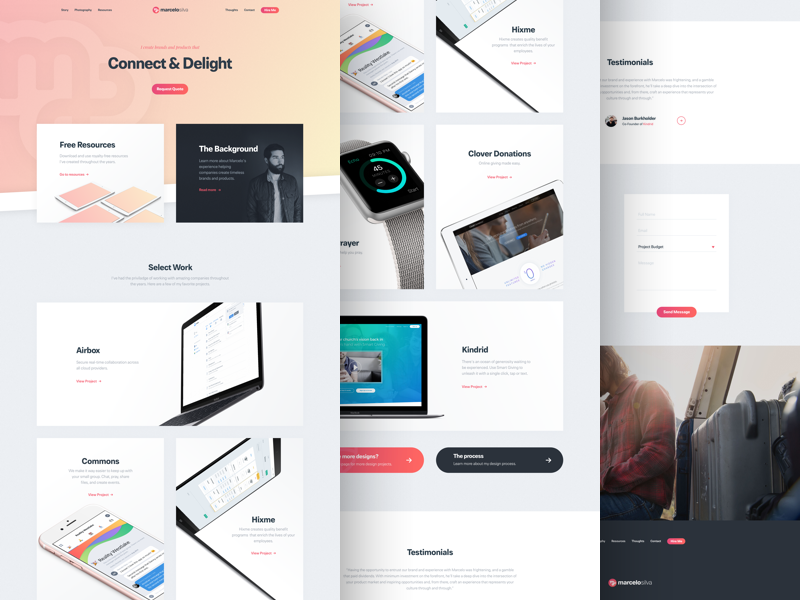 Website Design by Marcelo Silva on Dribbble