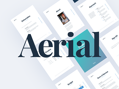 Aerial - Proposal Template download freebie freelance freelancing inquiry mockup project proposal quote resources startup template