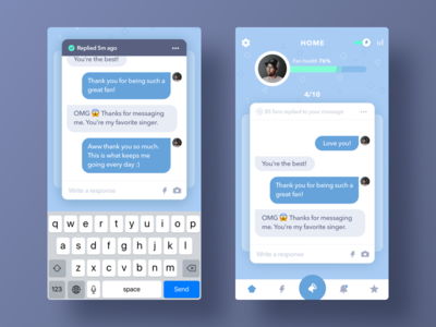Chat app app design chat experience interaction interface ios message messaging modern ui ux