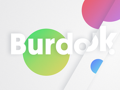 Burdok. ad background banner brand branding colorful futuristic icon identity logo modern wallpaper