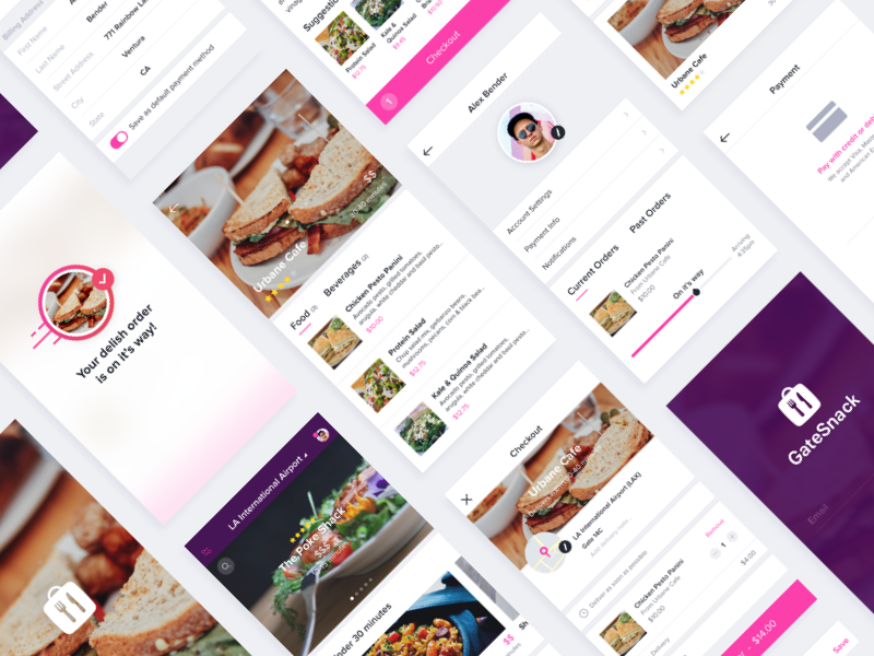 Food Delivery App by Marcelo Silva on Dribbble
