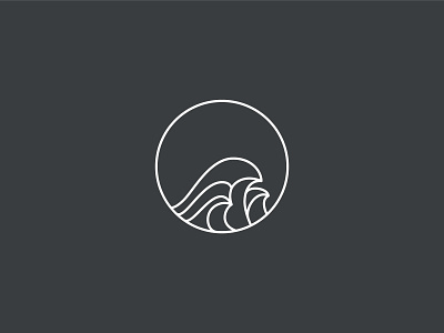 wAve ideas stroked wave logo