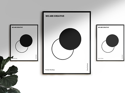 Minimal Wall Poster Mockup freebies postermockup freepostermockup