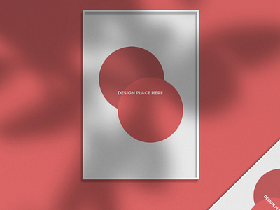 Minimalistic PosterMockup freepsdfreepostermockup