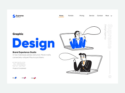 Design agency UI design inspiration 2d character behancereviews bootstrap creative agency design agency graphic design illustraion java javascript ui ui ux uiux wordpress blog wordpress theme design