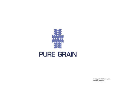 Pure Grain-logo design agriculture logo black white logo branding catchy logo goldern ratio grid system logo identity branding logo design logo design concept logo mark logo modernism logotype modern logo modernism pure grain logo trendy logo