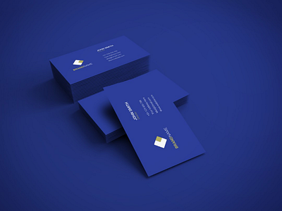 Minimal Blue Business Card businesscarddesignminimal