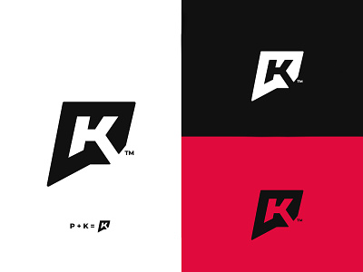 PK Monogram - Personal Branding brand branding design illustrator logo logo design logomark minimal monogram monogram design monogram letter mark monogram logo monograms typography