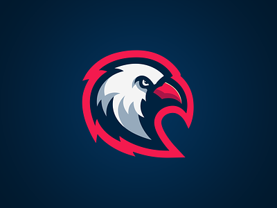 Eagle Mascot Logo branding design gaming illustration illustrator logo logo design mascot mascot design mascot logo mascotlogo minimal