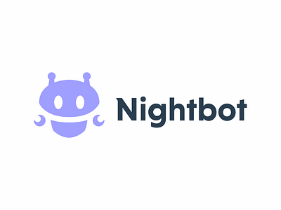 Nightbot brand brand identity branding clean design esports esports logo gaming gaming logo gaminglogo graphic design logo logos nightbot stream streaming twitch