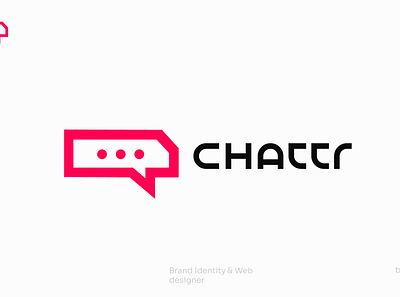 Chattr Mark Social Media App brand brand identity branding design flat illustrator logo logo design logodesign logodesigns logomark logotype minimal simple