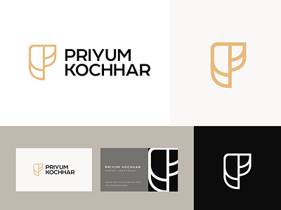 Priyum Kochhar© Brand Refresh '21 brand branding design illustration illustrator logo logo design minimal typography ui vector