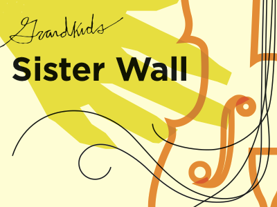 Sister Wall album cover design illustration type