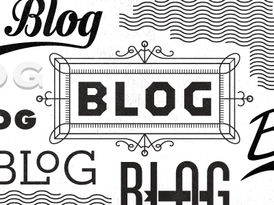 Blog blog custom knockout line lines semilla typography