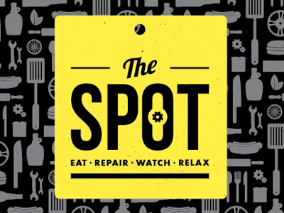 The Spot Logo logo pattern spot square yellow