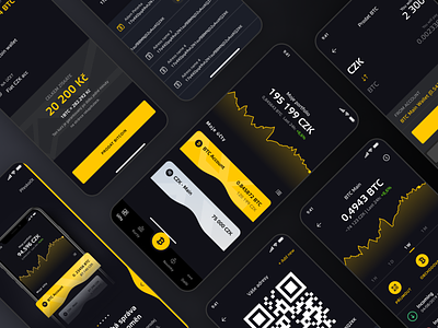 Bitcoin trading app | Fintech app development apps banking app bitcoin company cryptoсurrency fintech interface mobile app design trading ui design ux design