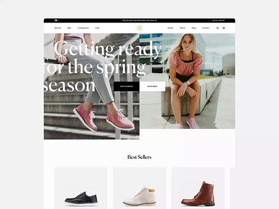Vasky e-commerce redesign design homepage qusion ui uiux website