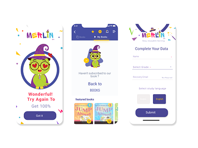 merlin app app gamification learning app ui ux