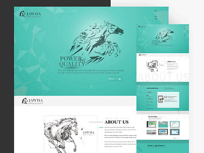 Jawda Website identity interaction jawda logo power quilty ui website