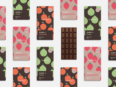 chocola+ branding design illustration logo