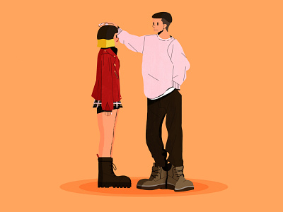 Itaewon Class colourful couple drawing fanart girl guy illustration itaewon photoshop