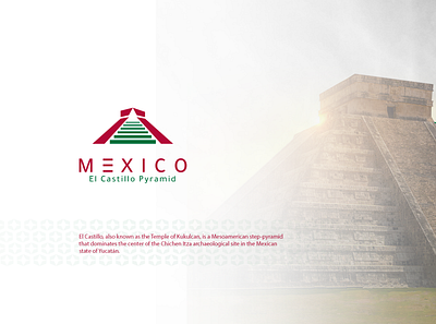 mexico ( elcastillo pyramid ) brand and identity brand identity branding branding design illustrator logo vector