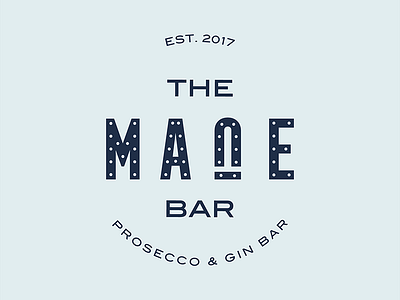 The Mane Bar bar blue branding events gin horse logo prosecco trailer weddings