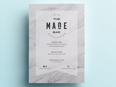 The Mane Bar - Flyer