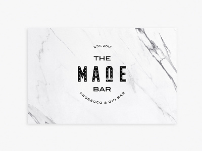 The Mane Bar - Business Card branding events geometric identity marble the mane bar type vintage weddings