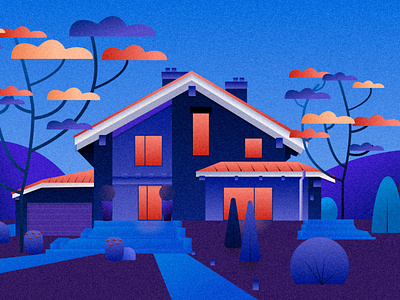 Flat Illustration Architecture Home